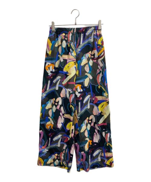 BALLSEY（ボールジィ）BALLSEY (ボールジィ) クルールフラワープリント ワイドパンツ マルチカラー サイズ:34の古着・服飾アイテム