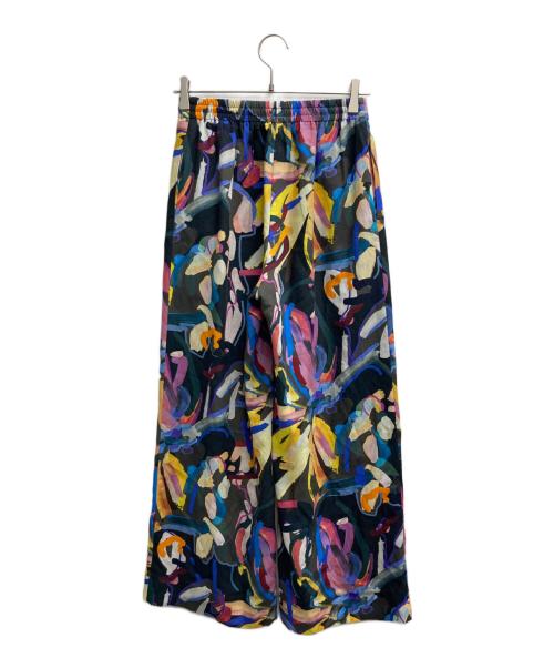 BALLSEY（ボールジィ）BALLSEY (ボールジィ) クルールフラワープリント ワイドパンツ マルチカラー サイズ:34の古着・服飾アイテム
