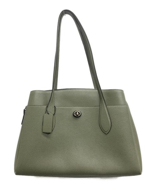 COACH（コーチ）COACH (コーチ) ローラ キャリーオール トートバッグ オリーブの古着・服飾アイテム