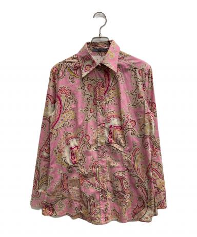 中古・古着通販】ETRO (エトロ) ペイズリー柄シャツ ピンク サイズ:44