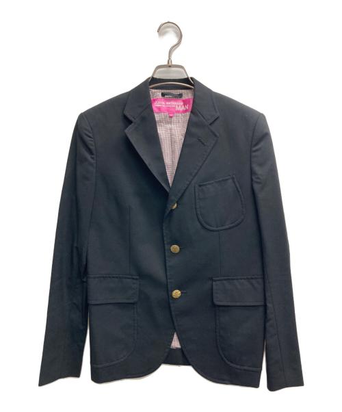 JUNYA WATANABE MAN PINK（ジュンヤワタナベマン ピンク）JUNYA WATANABE MAN PINK (ジュンヤワタナベマン ピンク) 3Bジャケット ブラック サイズ:Mの古着・服飾アイテム