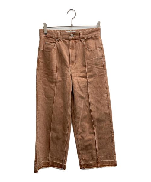 ISABEL MARANT（イザベルマラン）ISABEL MARANT (イザベルマラン) センターシームクロップドパンツ ブラウン サイズ:38の古着・服飾アイテム