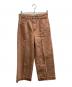 ISABEL MARANT（イザベルマラン）の古着「センターシームクロップドパンツ」｜ブラウン
