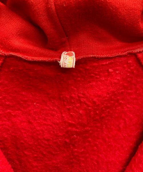 USED（ユーズド）USED (ユーズド) アクリルジップパーカー レッド サイズ:表記無しの古着・服飾アイテム