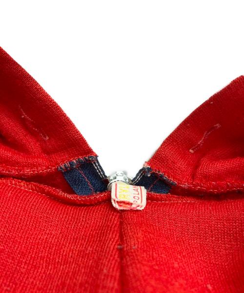 USED（ユーズド）USED (ユーズド) アクリルジップパーカー レッド サイズ:表記無しの古着・服飾アイテム