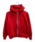 USED（ユーズド）の古着「アクリルジップパーカー」｜レッド