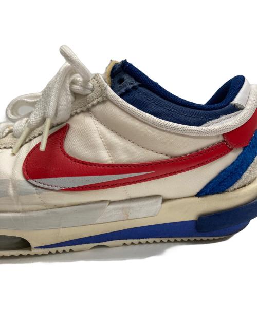 NIKE（ナイキ）NIKE (ナイキ) sacai (サカイ) ZOOM CORTEZ SP ローカットスニーカー ホワイト サイズ:26の古着・服飾アイテム