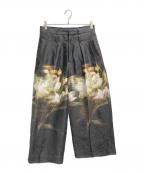 TAAKKターク）の古着「フラワーワイドトラウザーズ」｜マルチカラー