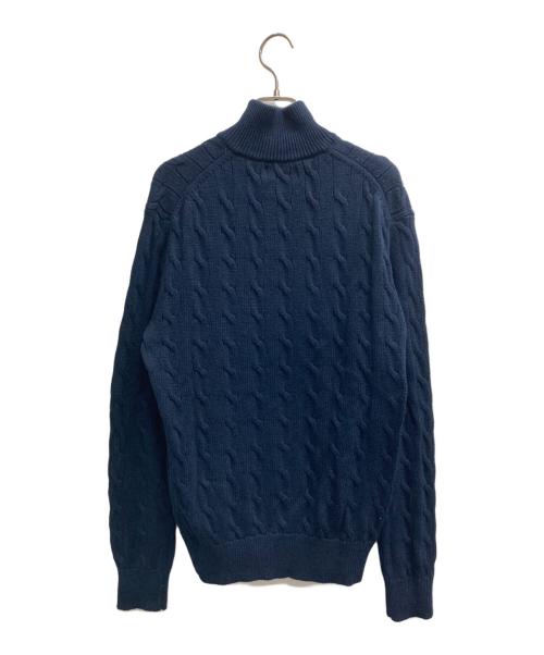 POLO RALPH LAUREN（ポロ・ラルフローレン）POLO RALPH LAUREN (ポロ・ラルフローレン) ハーフジップニット ネイビー サイズ:Sの古着・服飾アイテム