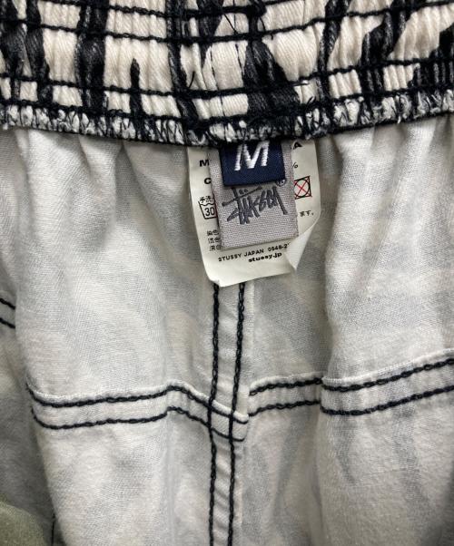 stussy（ステューシー）stussy (ステューシー) 00ｓゼブラショーツ ホワイト×ブラック サイズ:Mの古着・服飾アイテム
