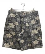 stussyステューシー）の古着「90s花柄ショーツ」｜グレー