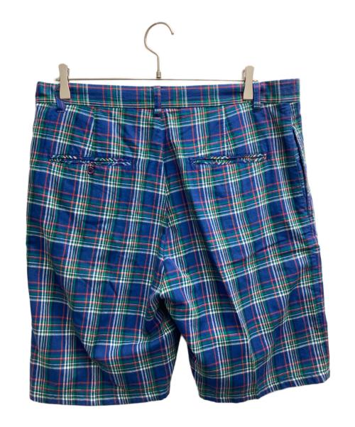 stussy（ステューシー）stussy (ステューシー) 00ｓチェックハーフパンツ ブルー サイズ:34の古着・服飾アイテム