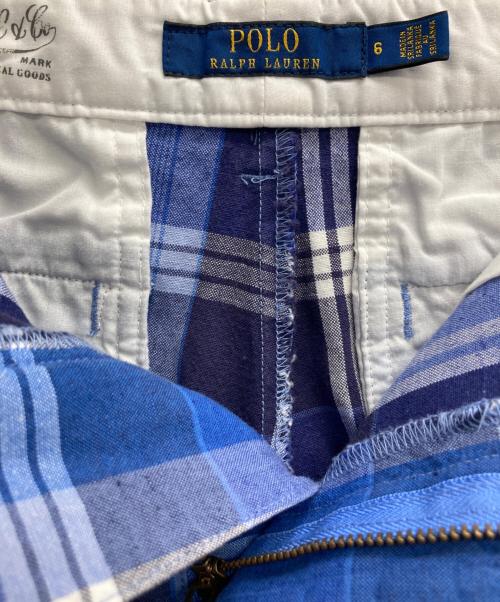 POLO（ポロ・ラルフローレン）POLO (ポロ) ショートパンツ ブルー サイズ:6の古着・服飾アイテム