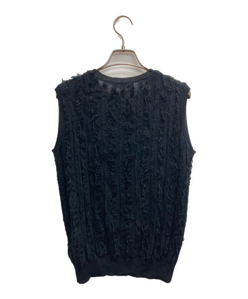 IENA（イエナ）IENA (イエナ) フリンジノースリーブニット ブラック サイズ:FREEの古着・服飾アイテム