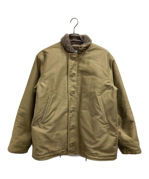 NAVY DEPARTMENT（ネイビーデパートメント）NAVY DEPARTMENT (ネイビーデパートメント) N-1 デッキジャケット カーキ サイズ:Lの古着・服飾アイテム