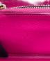 中古・古着 Saint Laurent Paris (サンローランパリ) Vステッチレザー ラウンドジップウォレット ピンク：17000円