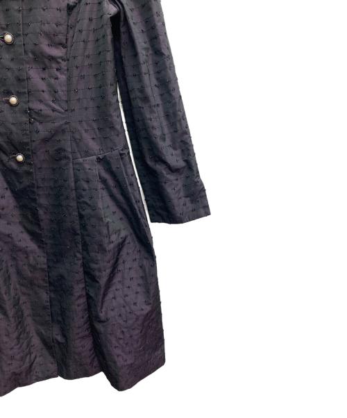 M'S GRACY（エムズグレイシー）M'S GRACY (エムズグレイシー) パール釦コート パープル サイズ:3の古着・服飾アイテム