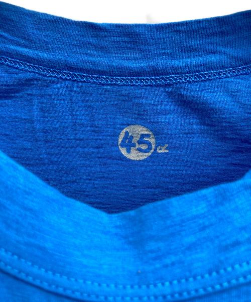 45R（フォーティファイブ・アール）45R (フォーティファイブ・アール) F.F.RPMプリントTシャツ ブルー サイズ:2の古着・服飾アイテム