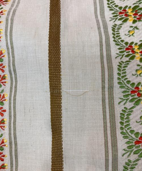 45R（フォーティファイブ・アール）45R (フォーティファイブ・アール) ハケ目のフラワージャカードドレス ベージュの古着・服飾アイテム