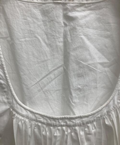 45R（フォーティファイブ・アール）45R (フォーティファイブ・アール) グラデーションプリーツブラウス ホワイト×ブルー サイズ:2の古着・服飾アイテム