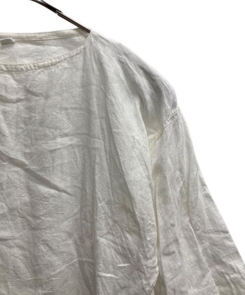 45R（フォーティファイブ・アール）45R (フォーティファイブ・アール) インドリネン平のやっこブラウス ホワイト サイズ:表記無しの古着・服飾アイテム