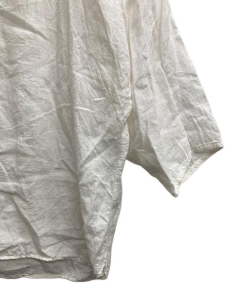 45R（フォーティファイブ・アール）45R (フォーティファイブ・アール) インドリネン平のやっこブラウス ホワイト サイズ:表記無しの古着・服飾アイテム