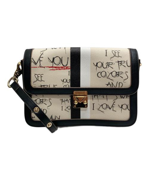 intoxic（イントキシック）intoxic (イントキシック) グラフィティ シテ ラージ ショルダーバッグ アイボリーの古着・服飾アイテム