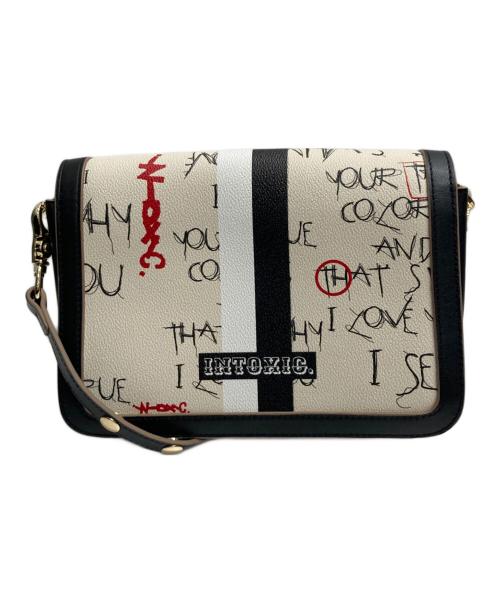 intoxic（イントキシック）intoxic (イントキシック) グラフィティ シテ ラージ ショルダーバッグ アイボリーの古着・服飾アイテム