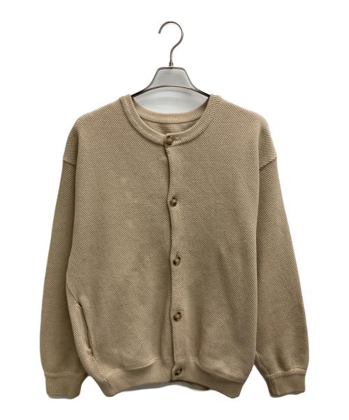 crepuscule（クレプスキュール）crepuscule (クレプスキュール) Moss stitch crew cardigan ベージュ サイズ:1の古着・服飾アイテム