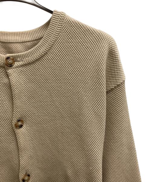 crepuscule（クレプスキュール）crepuscule (クレプスキュール) Moss stitch crew cardigan ベージュ サイズ:1の古着・服飾アイテム