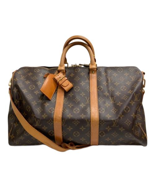 LOUIS VUITTON（ルイ ヴィトン）LOUIS VUITTON (ルイ ヴィトン) キーポル・バンドリエール45　トラベルバッグ ブラウンの古着・服飾アイテム