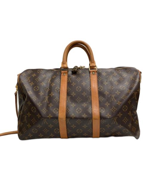 LOUIS VUITTON（ルイ ヴィトン）LOUIS VUITTON (ルイ ヴィトン) キーポル・バンドリエール45　トラベルバッグ ブラウンの古着・服飾アイテム