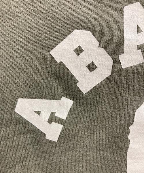 A BATHING APE（ア ベイシング エイプ）A BATHING APE (ア ベイシング エイプ) ロゴプリントスウェット カーキ サイズ:XSの古着・服飾アイテム