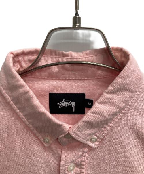 stussy（ステューシー）stussy (ステューシー) 7分袖ボタンダウンシャツ ピンク サイズ:Mの古着・服飾アイテム