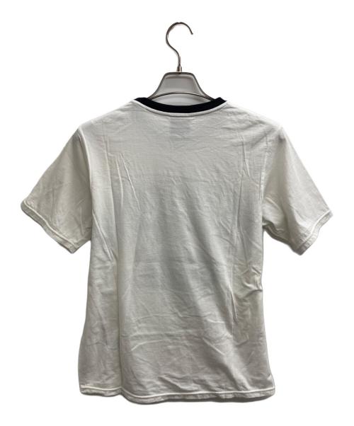 stussy（ステューシー）stussy (ステューシー) 発砲プリントリンガーTシャツ ホワイト サイズ:Mの古着・服飾アイテム