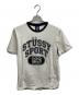 stussy（ステューシー）の古着「発砲プリントリンガーTシャツ」｜ホワイト