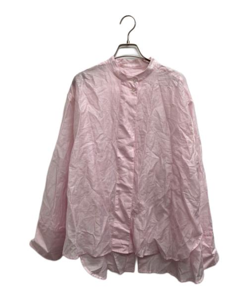 Adam et Rope（アダム エ ロペ）Adam et Rope (アダム エ ロペ) バックオープンシアーシャツ ピンク サイズ:Freeの古着・服飾アイテム