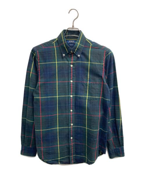 POLO RALPH LAUREN（ポロ・ラルフローレン）POLO RALPH LAUREN (ポロ・ラルフローレン) チェックシャツ グリーン サイズ:Sの古着・服飾アイテム