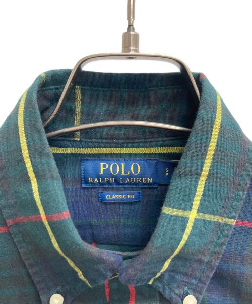 POLO RALPH LAUREN（ポロ・ラルフローレン）POLO RALPH LAUREN (ポロ・ラルフローレン) チェックシャツ グリーン サイズ:Sの古着・服飾アイテム