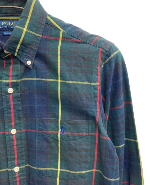 POLO RALPH LAUREN（ポロ・ラルフローレン）POLO RALPH LAUREN (ポロ・ラルフローレン) チェックシャツ グリーン サイズ:Sの古着・服飾アイテム