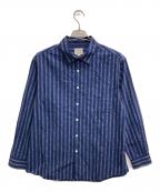 Pherrow'sフェローズ）の古着「ダブルポケットシャツ」｜ネイビー