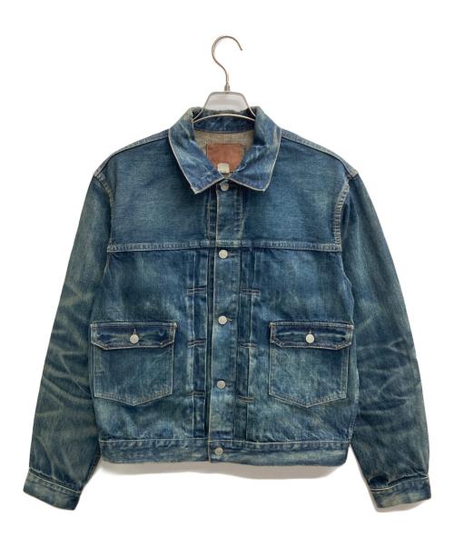RRL（ダブルアールエル）RRL (ダブルアールエル) WESTVIEW DENIM TRUCKER JACKET ブルー サイズ:Lの古着・服飾アイテム