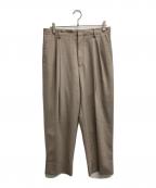 AURALEEオーラリー）の古着「WASHABLE WOOL TROPICAL SLACKS」｜ブラウン