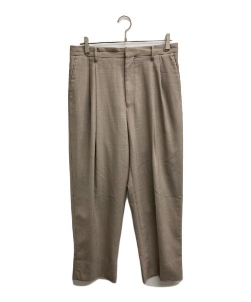 AURALEE（オーラリー）AURALEE (オーラリー) WASHABLE WOOL TROPICAL SLACKS ブラウン サイズ:4の古着・服飾アイテム