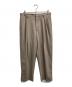 AURALEE（オーラリー）の古着「WASHABLE WOOL TROPICAL SLACKS」｜ブラウン