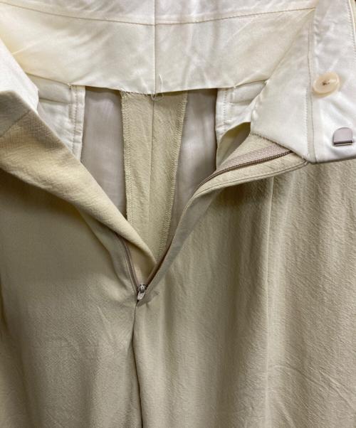 AURALEE（オーラリー）AURALEE (オーラリー) HARD TWIST WOOL VIYELLA SLACKS イエロー サイズ:5の古着・服飾アイテム