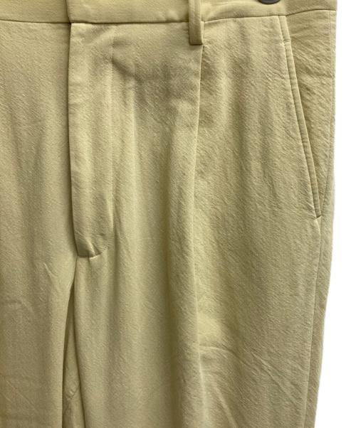 AURALEE（オーラリー）AURALEE (オーラリー) HARD TWIST WOOL VIYELLA SLACKS イエロー サイズ:5の古着・服飾アイテム