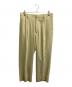 AURALEE（オーラリー）の古着「HARD TWIST WOOL VIYELLA SLACKS」｜イエロー