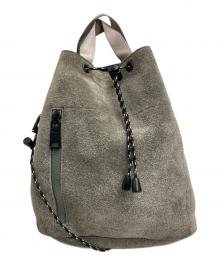 AS2OV（アッソブ）の古着「WATER PROOF SUEDE DRAWSTRING BAG」｜グレー