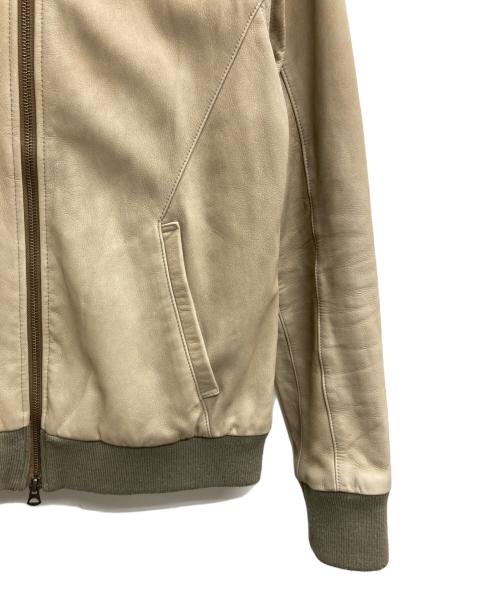 Shama（シャマ）Shama (シャマ) レザージャケット ベージュ サイズ:38の古着・服飾アイテム